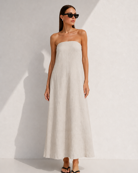 Robe trapèze dos nu