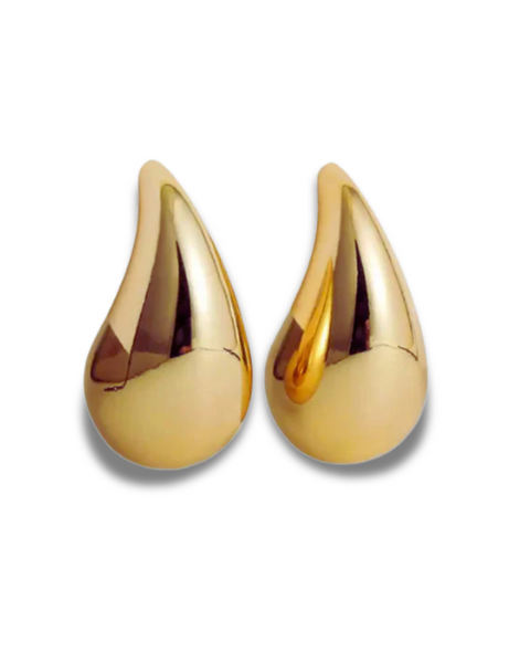 Boucle d'oreille goutte or