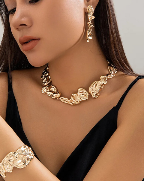 Parure bohème or