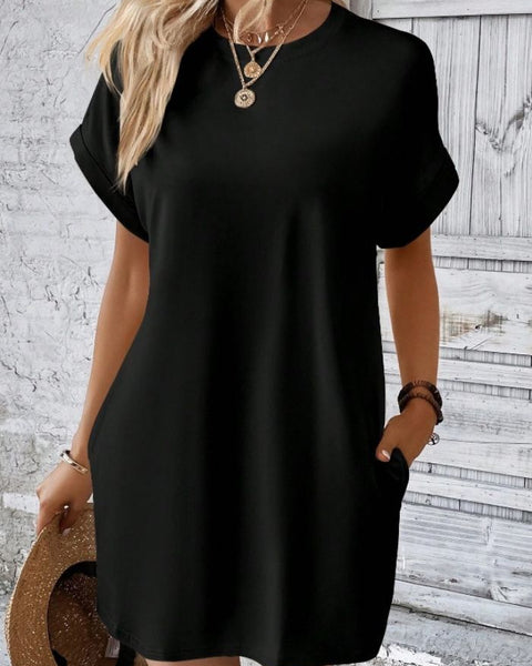 Petite robe noire trapèze été