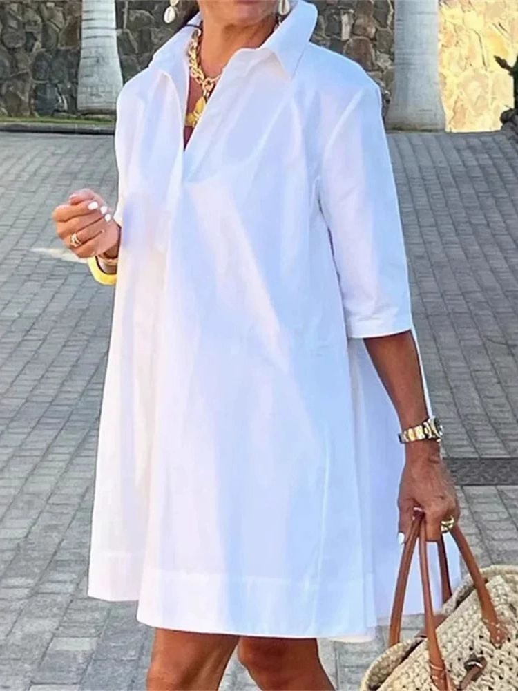 Robe chemise trapèze