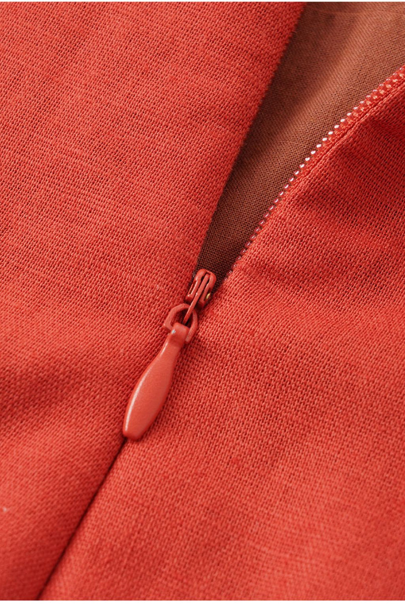 Robe en lin trapèze femme