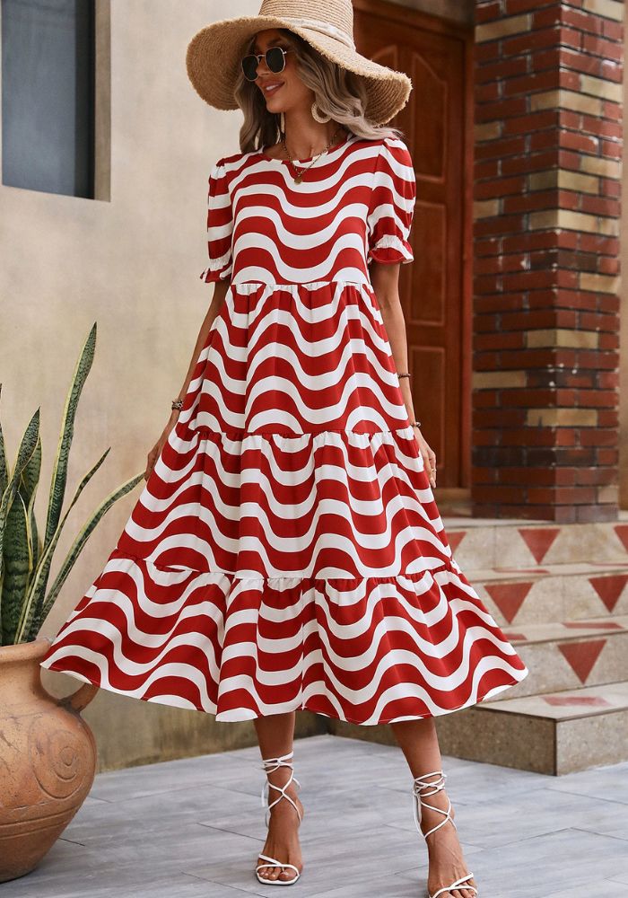 Robe Trapèze Robe Pour Soirée De Mariage Robe Trapeze Longue Robe