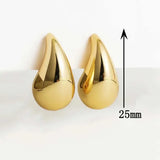 Boucle d’oreille goutte or