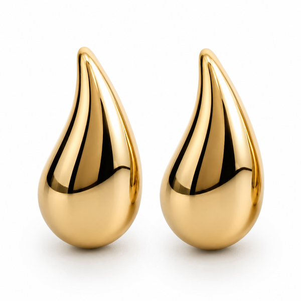 Boucle d'oreille goutte or
