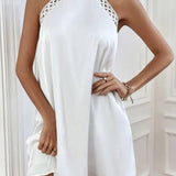 mini robe trapèze blanc