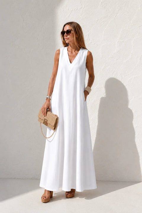 Robe Coton Trapèze Femme