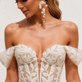 Robe de mariée trapèze dentelle