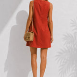 Robe En Lin Trapèze Femme