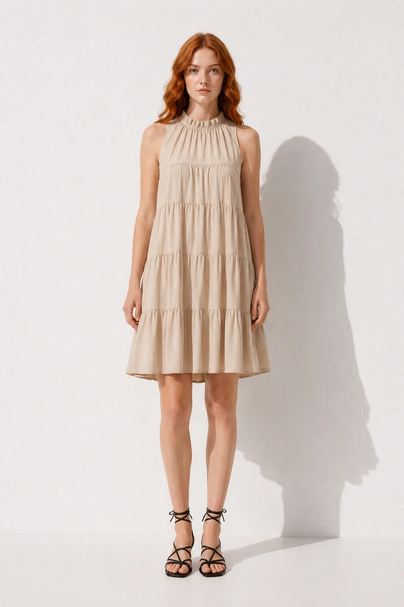 Robe Fluide Printemps Eté Forme Trapèze