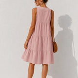 Robe Forme Trapèze Mi Longue