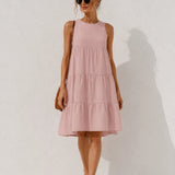 Robe Forme Trapèze Mi Longue