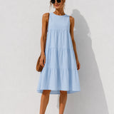 Robe Forme Trapèze Mi Longue