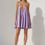Robe Satin Trapèze