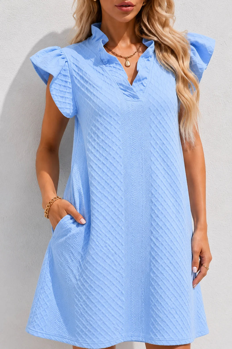 Robe trapèze bleue