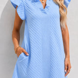 Robe trapèze bleue