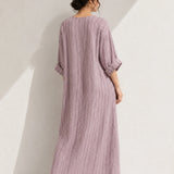 Robe trapèze en lin