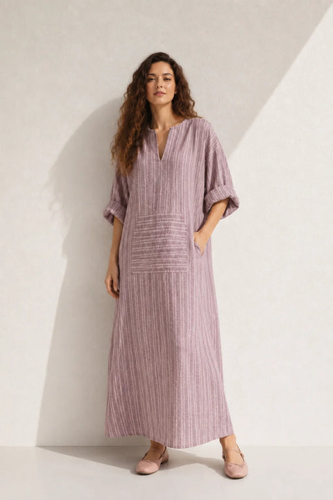 Robe trapèze en lin