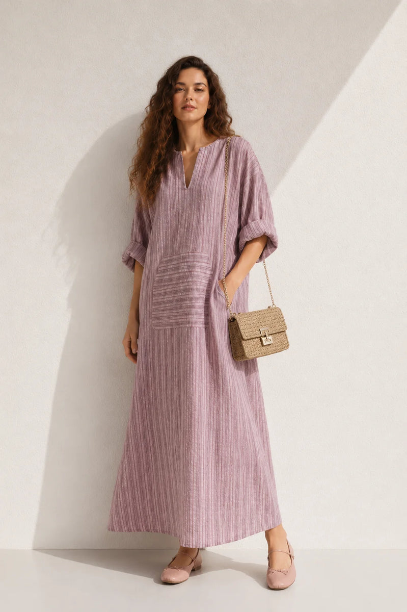 Robe trapèze en lin