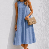 Robe trapèze chic mi-longue