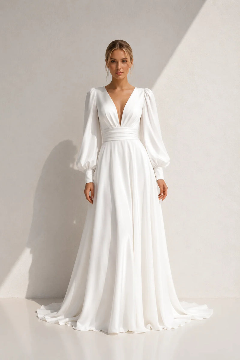 Robe trapèze chic pour mariage