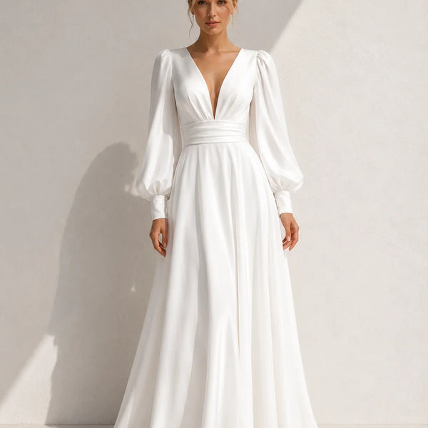 Robe trapèze chic pour mariage