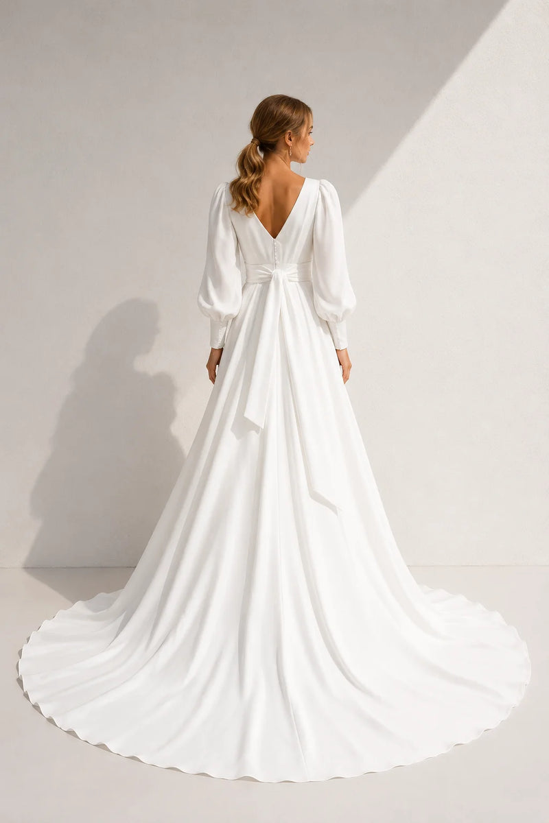 Robe trapèze chic pour mariage