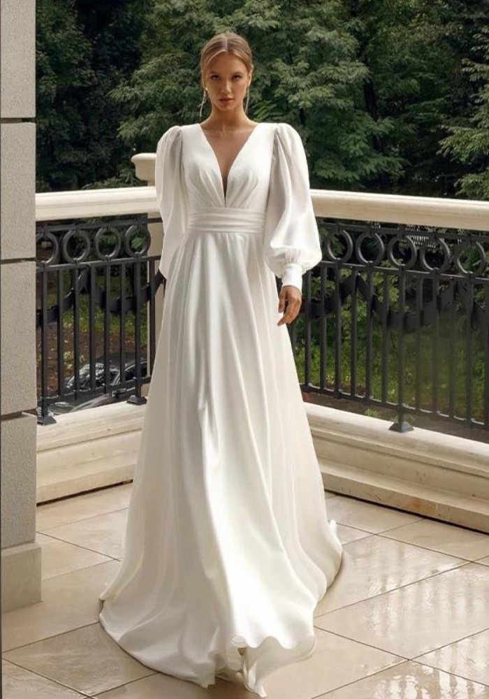 Robe trapèze chic pour mariage