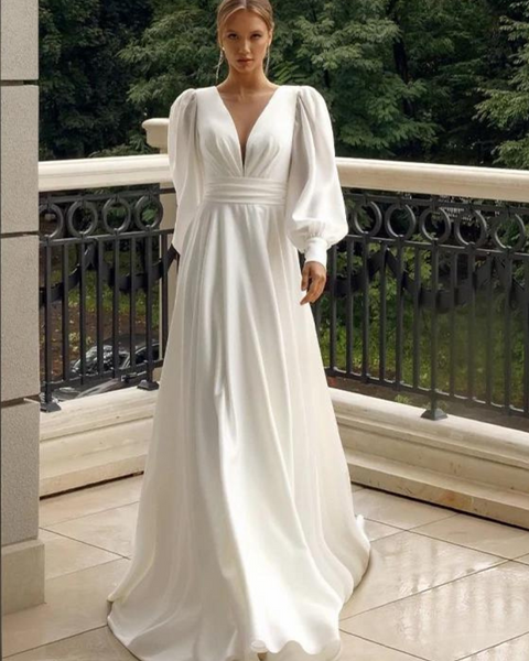 Robe trapèze chic pour mariage