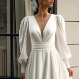 Robe trapèze chic pour mariage femme