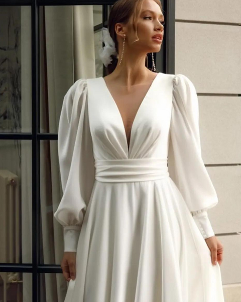 Robe trapèze chic pour mariage femme