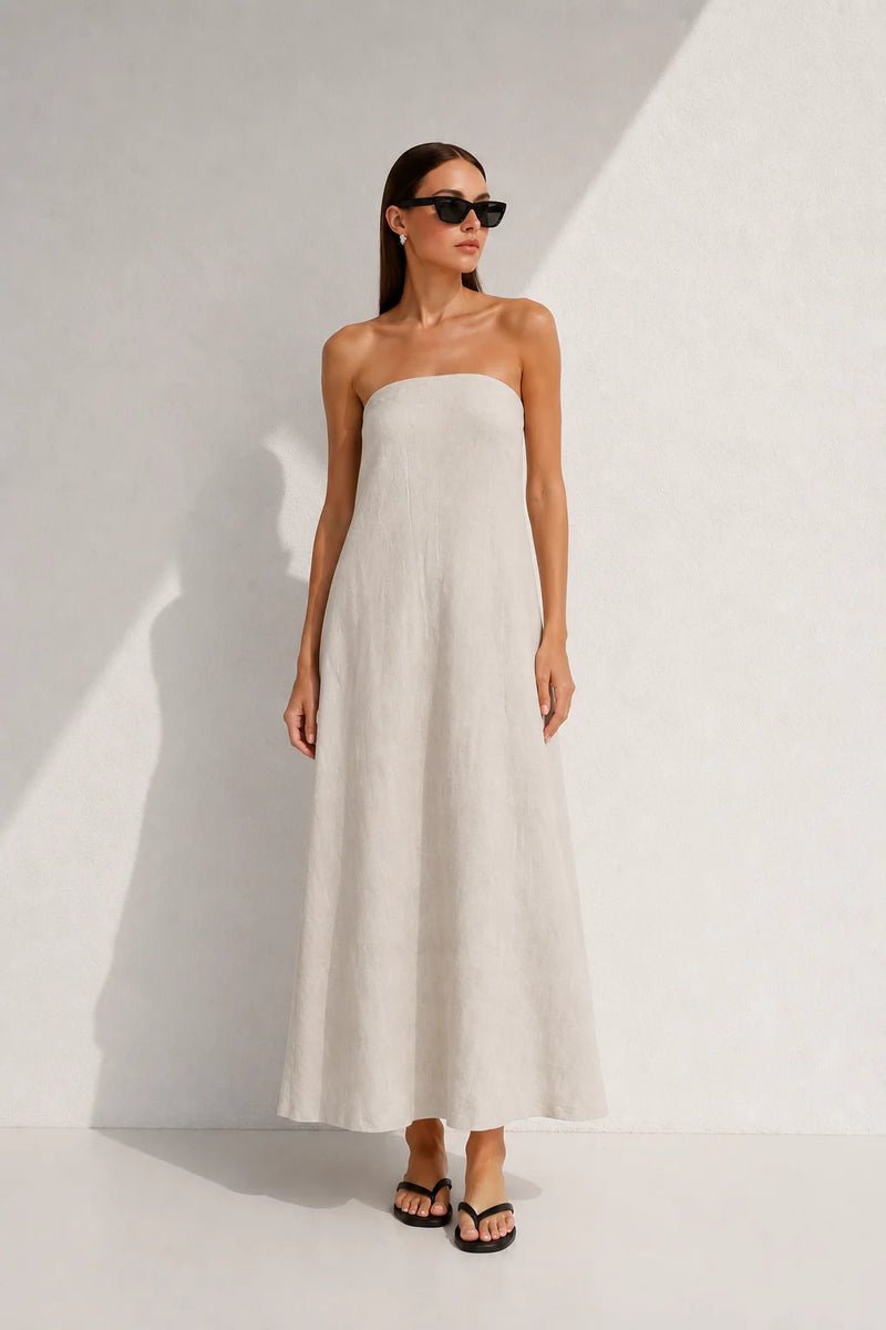 Robe trapèze dos nu