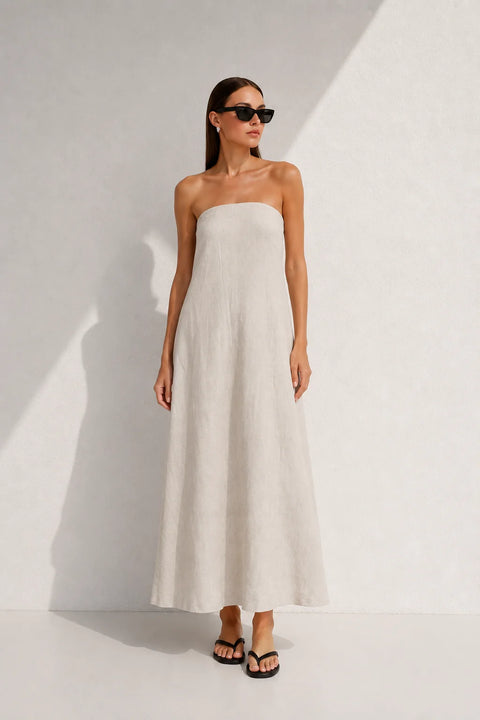 Robe trapèze dos nu