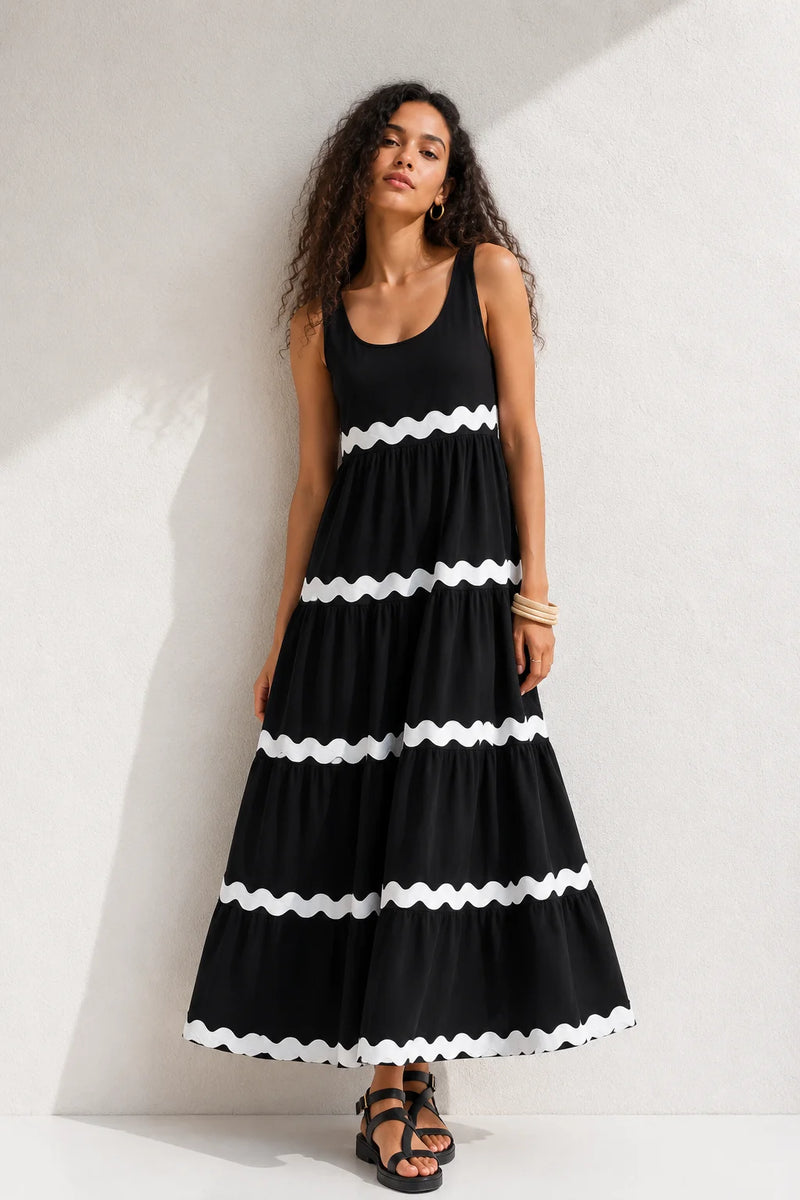 Robe trapèze femme élégante