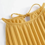 Robe trapèze jaune