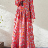 Robe trapèze rouge femme