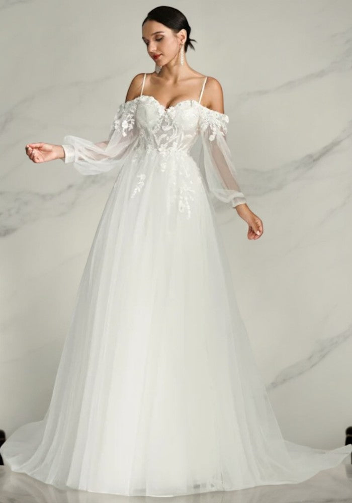 Robe trapèze mariage