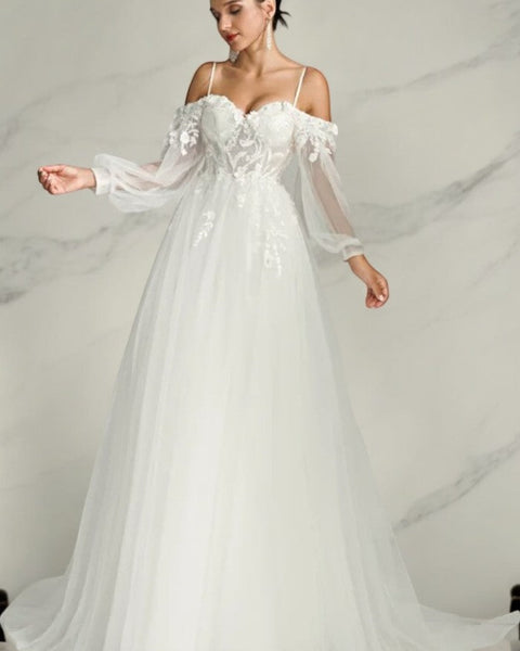 Robe trapèze mariage