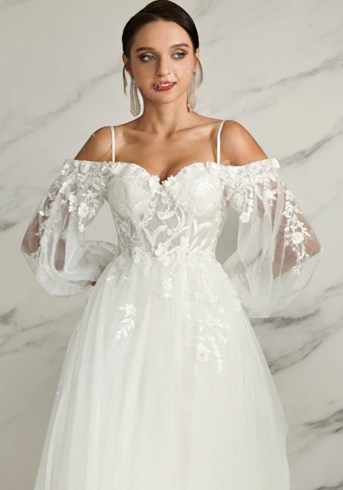 Robe trapèze mariage femme