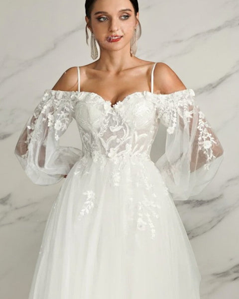 Robe trapèze mariage femme