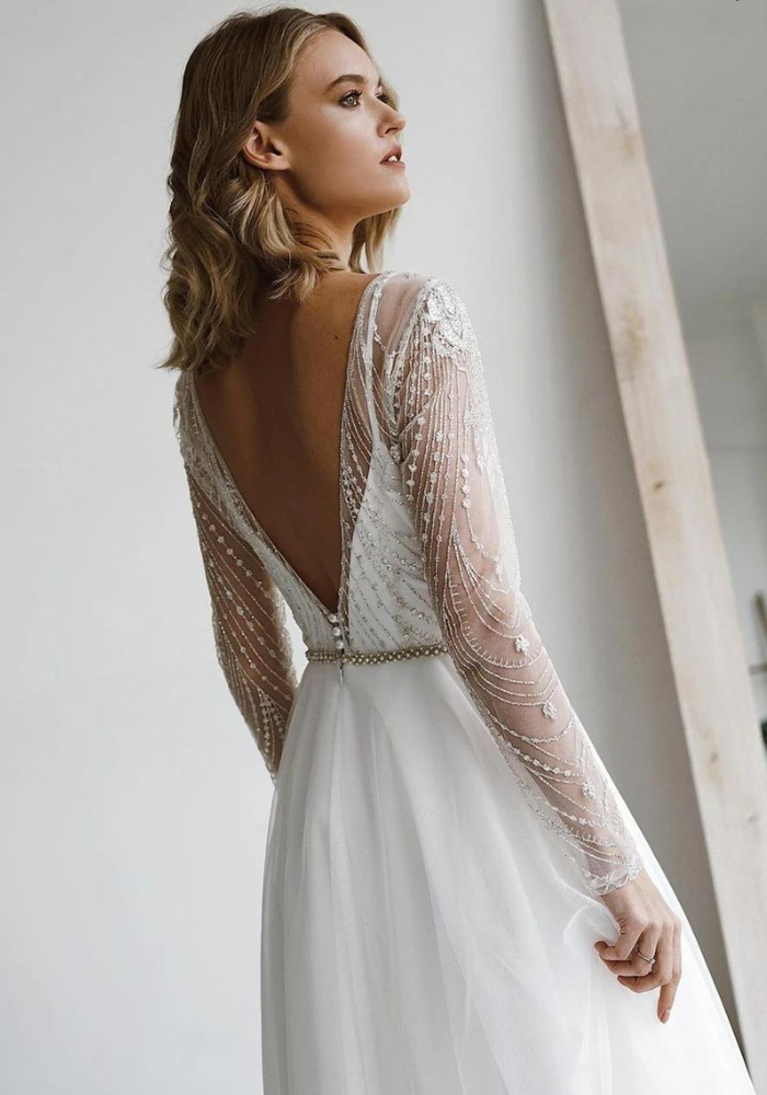 Robe longue ceremonie sale