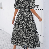 Robe trapèze vintage de dos