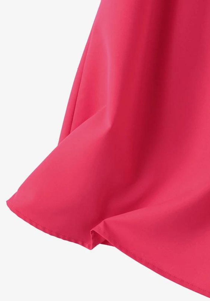 Robe trapèze rose tissu