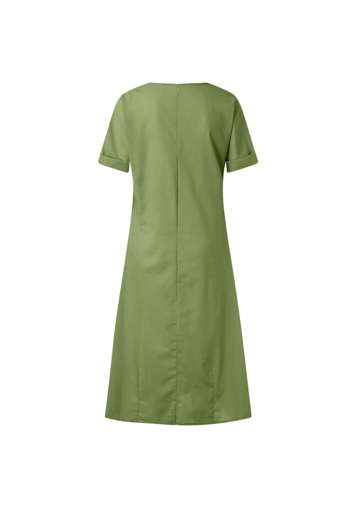 Robe trapeze verte Ma Robe Trapeze