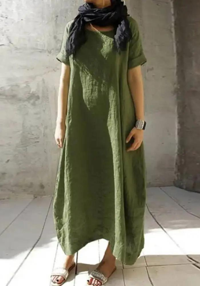 Robe trapeze verte hotsell